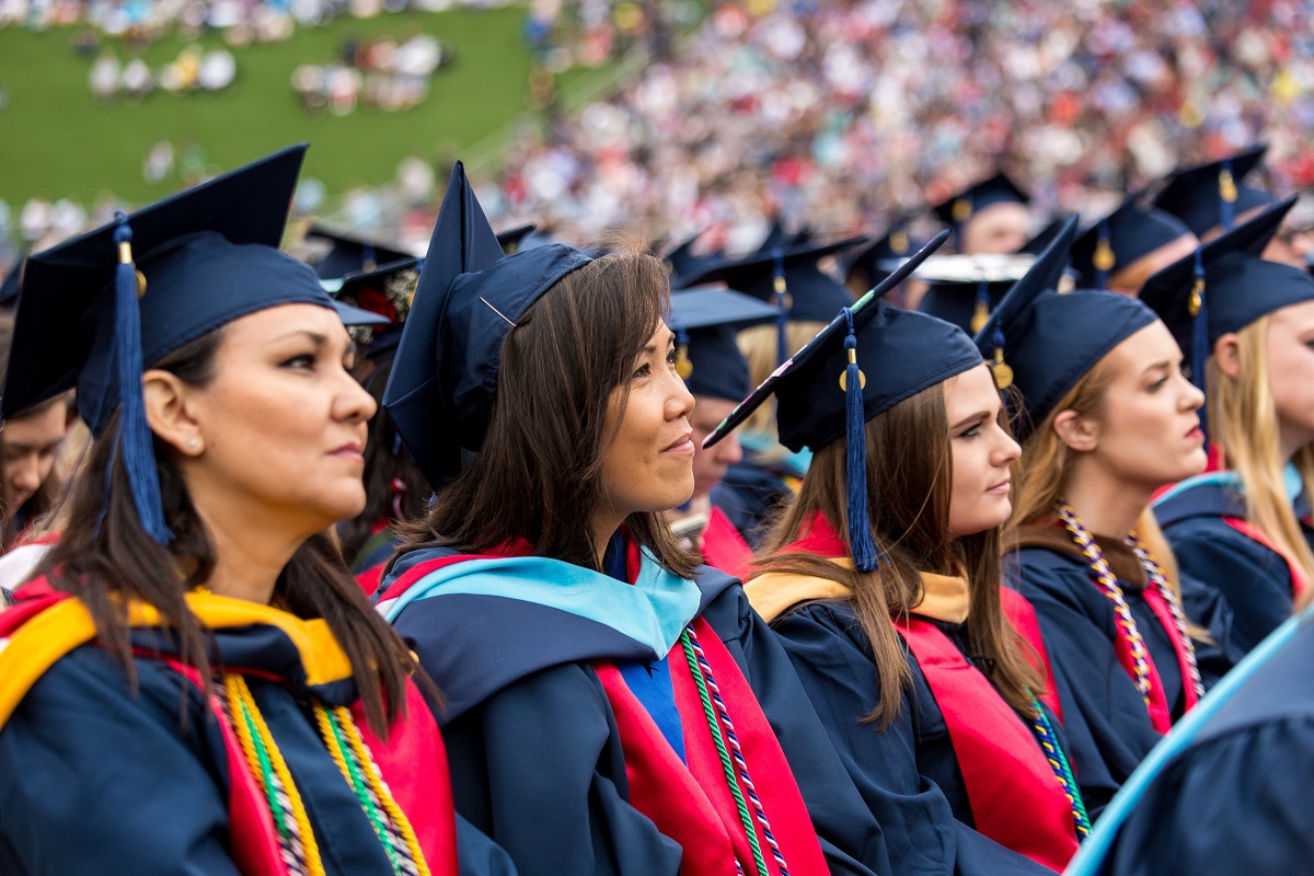Online And Res Students At Graduation