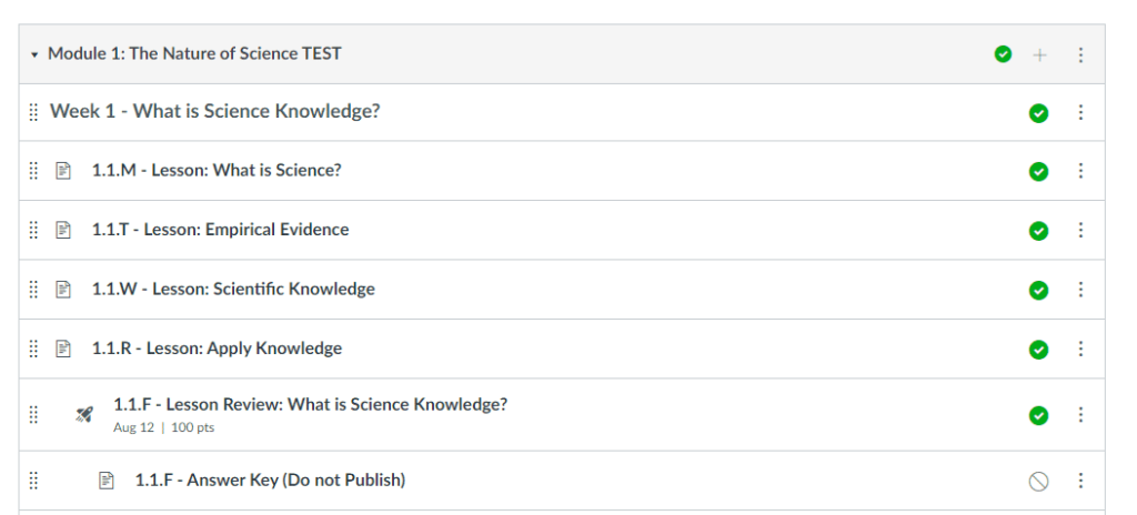 A preview of an Ember course module