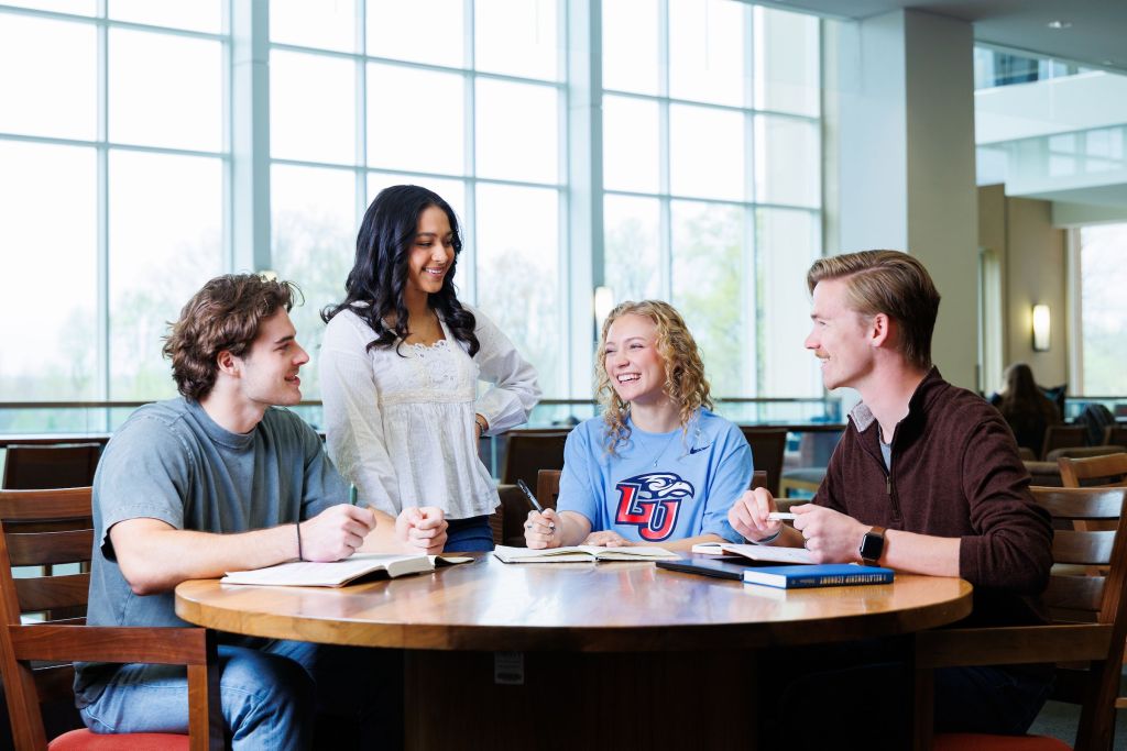 Liberty residential students experiencing fellowship