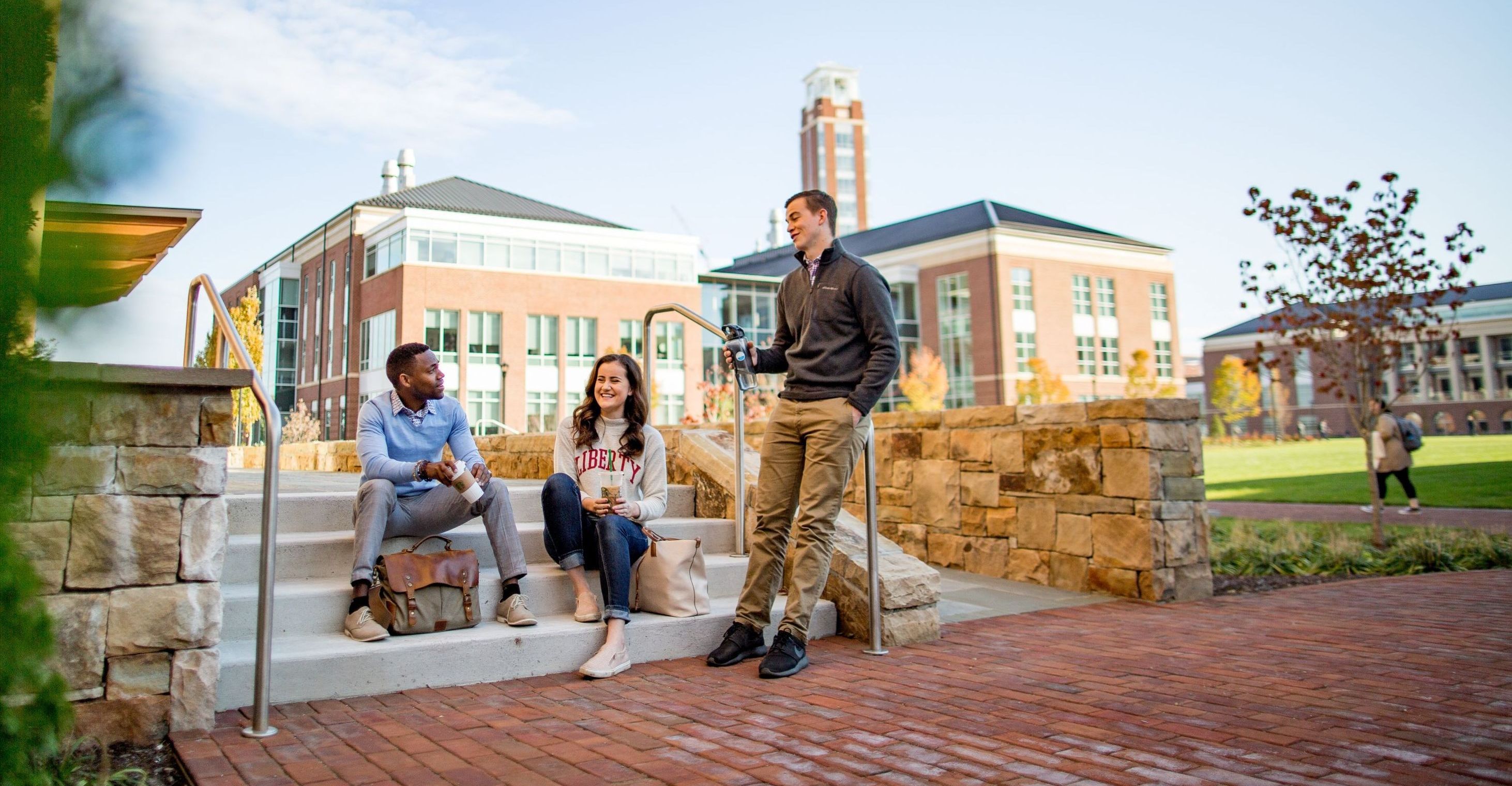 Students On Liberty Universitys Campus