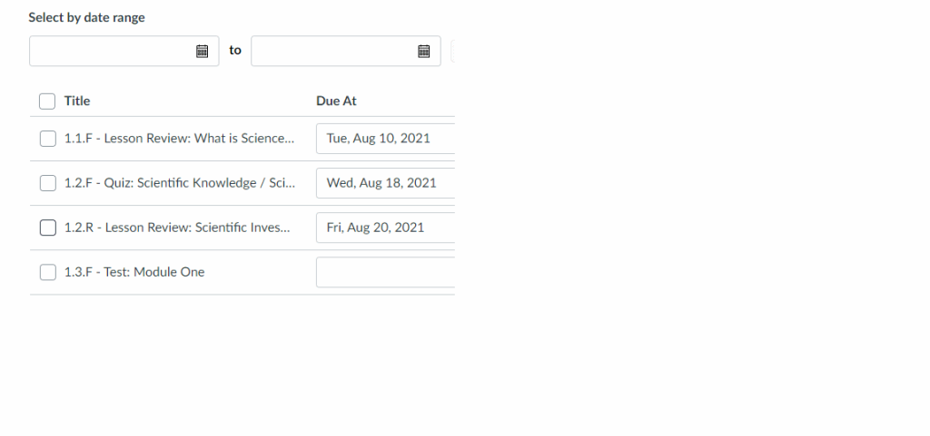 Adjusting due dates in Ember