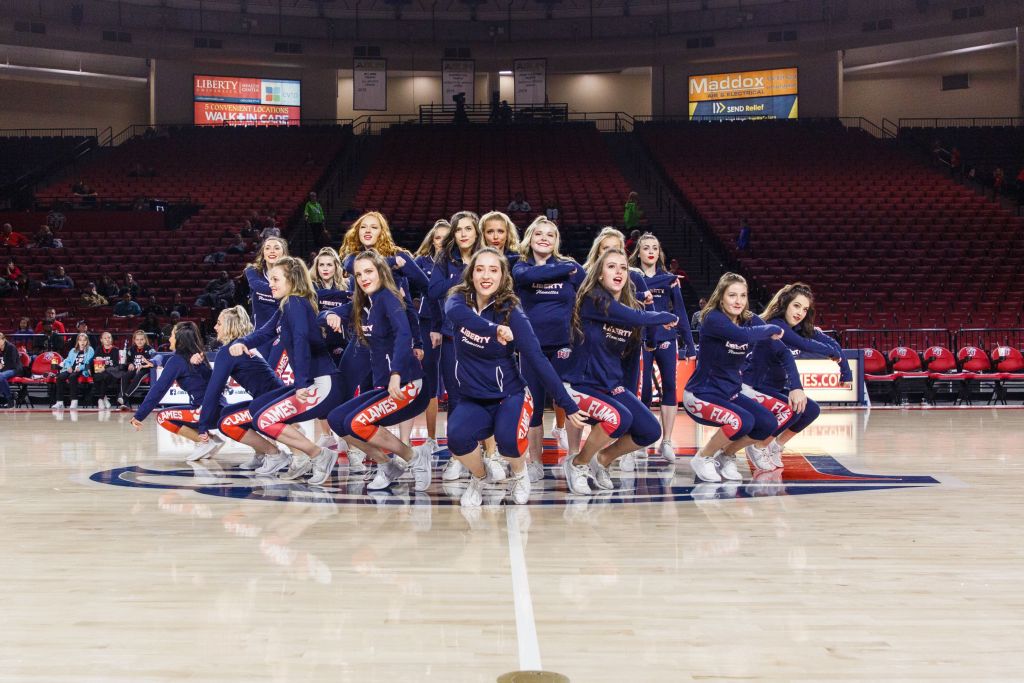 Dance team at Liberty
