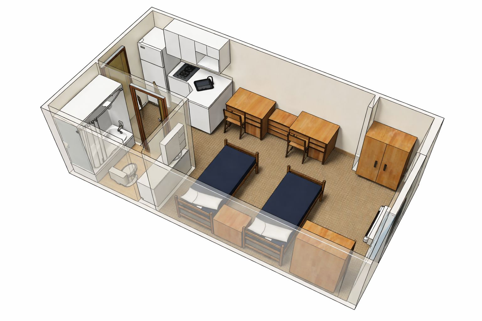 Liberty North Suites Dorm Layout