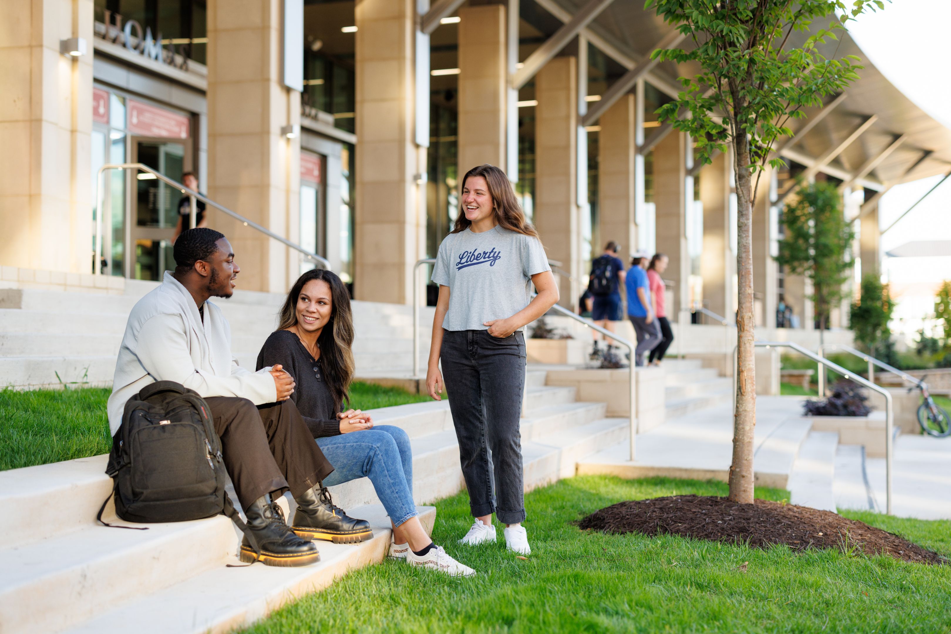 Master's Students On Campus At Liberty
