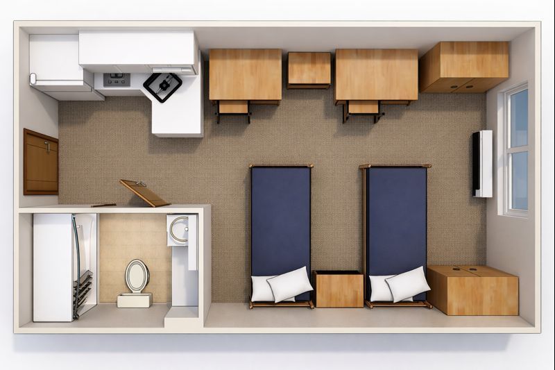 North Suites Dorm Layout At LU