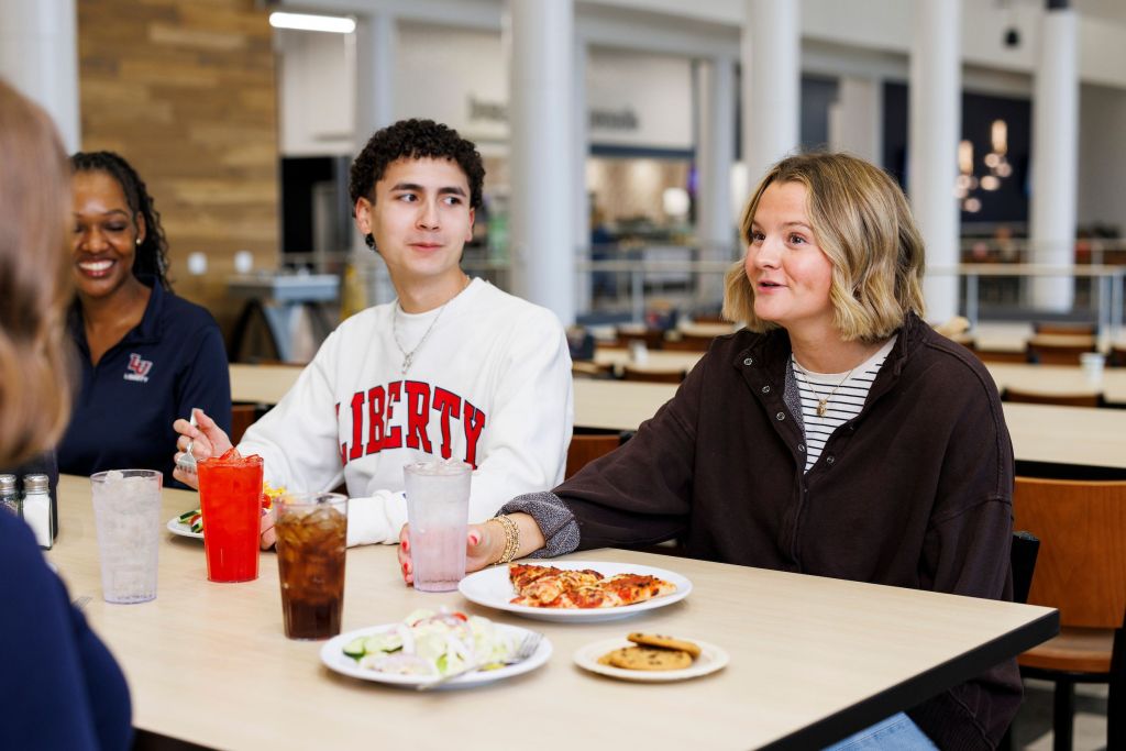 Students Enjoying Dining Center