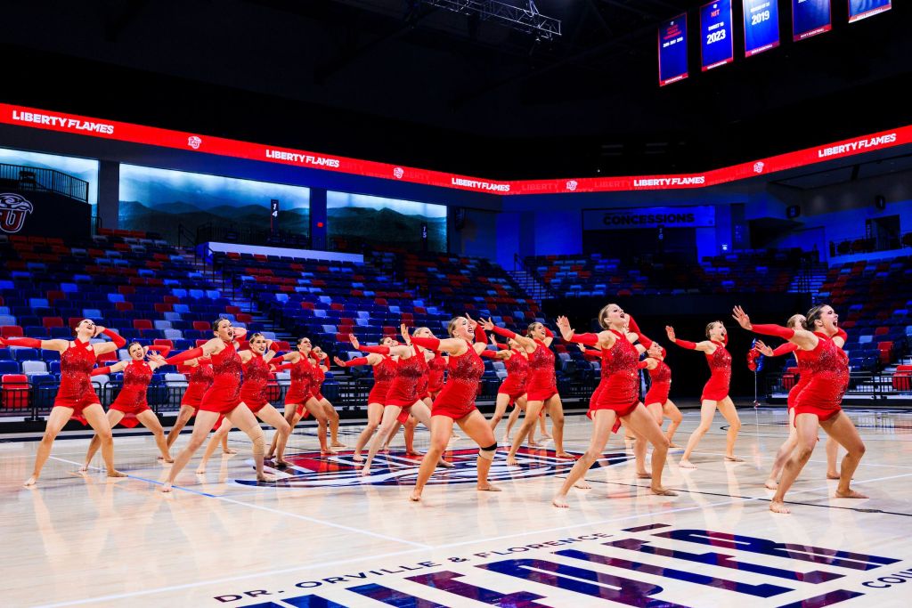 Dancers perform on Liberty's campus