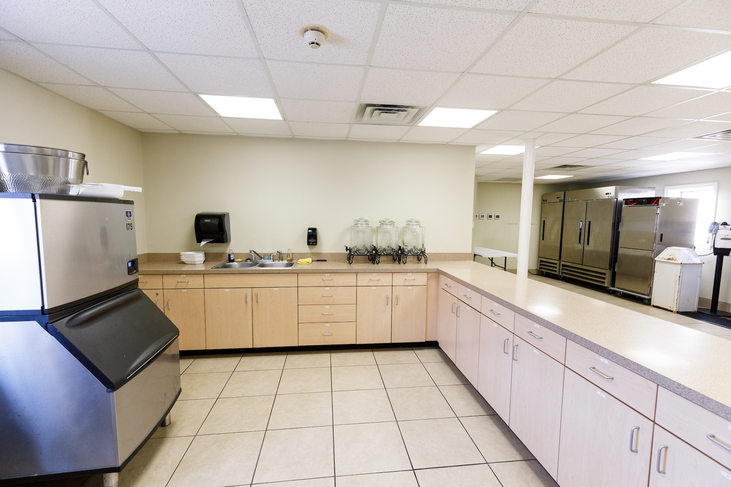 Bottling Co reception hall kitchen
