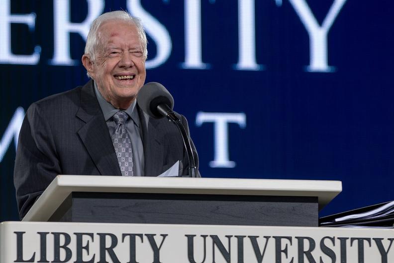 Image result for jimmy carter liberty university